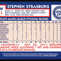 Stephen Strasburg 2012 Topps Archives Series Mint Card #151