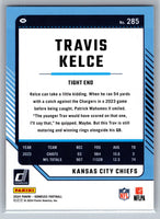 Travis Kelce 2024 Donruss Series Mint Card #285
