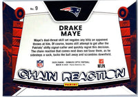 Drake Maye 2025 Donruss Optic Chain Reaction Series Mint Card #9
