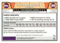 Jerry West 2008 2009 Topps Series Mint Card #180
