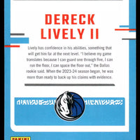 Dereck Lively II 2023 2024 Donruss Rated Rookie Series Mint Card #233