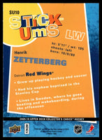 Henrik Zetterberg 2009 2010 Collector's Choice Stick Um's Card #SU10
