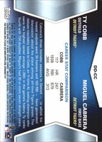 Ty Cobb and Miguel Cabrera 2011 Topps Diamond Duos Series Mint Card  #DD-CC
