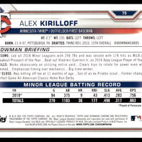 Alex Kirilloff 2021 Bowman Series Mint Rookie Card #75