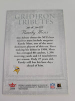 Randy Moss 2004 Fleer Tradition Gridiron Tributes Series Mint Card #20GT
