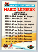 Mario Lemieux 1993 1994 Stadium Club Card #143
