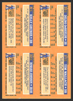 Gruber/Wallach/Johnson/DeShields 1991 Topps Cracker Jack Panel Card
