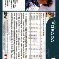 Jorge Posada 2001 Topps Series Mint Card  #120