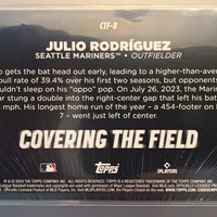 Julio Rodriguez 2024 Topps Covering The Field Mint Card #CTF-8