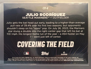 Julio Rodriguez 2024 Topps Covering The Field Mint Card #CTF-8