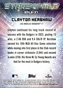 Clayton Kershaw 2024 Topps Stars of the MLB Mint Card #SMLB-37