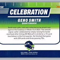 Geno Smith 2024 Score Celebration Series Mint Card #C-GSH