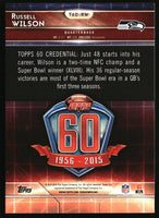 Russell Wilson 2015 Topps 60th Anniversary Mint Card #T60-RW
