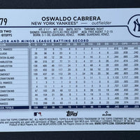 Oswaldo Cabrera 2024 Topps Holiday Summer Foil Mint Card #479