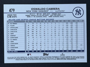 Oswaldo Cabrera 2024 Topps Holiday Summer Foil Mint Card #479