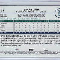Bryan Woo 2024 Topps Mint Rookie Card #12