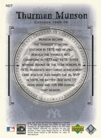 Thurman Munson 2000 Upper Deck Yankees Legends New Dynasty Series Mint Card #ND7
