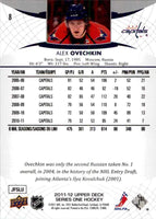 Alexander Ovechkin 2011 2012 Upper Deck Card #8
