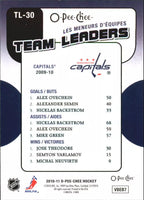 Nicklas Backstrom/Ovechkin/Theodore 2010 2011 O-Pee-Chee Team Leader Series Mint Card #TL30
