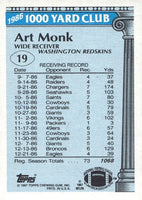 Art Monk 1987 Topps 1000 Yard Club Series Mint Card #19
