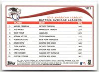 Miguel Cabrera / Joe Mauer / Mike Trout 2014 Topps Series Mint Card #103
