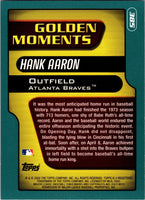 Hank Aaron 2001 Topps Golden Moments Series Mint Card  #385
