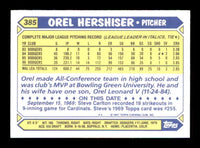 Orel Hershiser 1987 Topps Tiffany Series Mint Card #385
