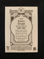Warren Spahn 2012 Topps Gypsy Queen Framed Gold Series Card #265
