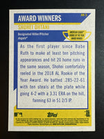 Shohei Ohtani 2019 Topps Heritage Award Winners Series Mint Card #AW-5
