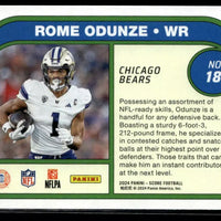 Rome Odunze 2024 Panini Score Protential Series Mint Rookie Card #18