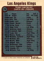 Los Angeles Kings 1977 1978 O-Pee-Chee Team Card #78
