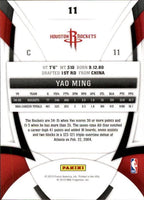 Yao Ming 2009 2010 Panini Certified Basketball Series Mint Card #11
