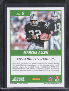 Marcus Allen 2024 Score First Ballot Series Mint Card #5