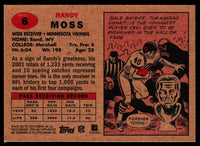 Randy Moss 2002 Topps Heritage Series Mint Card #6
