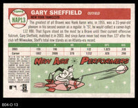 Gary Sheffield 2004 Topps Heritage New Age Performers Series Mint Card #13
