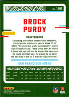 Brock Purdy 2023 Panini Donruss Optic Series Mint Card #168
