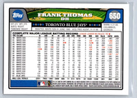 Frank Thomas 2008 Topps Series Mint Card #650
