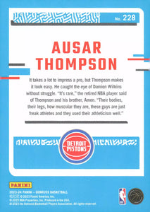 Ausar Thompson 2023 2024 Donruss Rated Rookie Series Mint Card #228