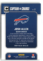 Josh Allen 2024 Donruss Optic Captain In Charge Series Mint Card #2
