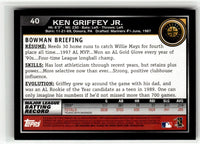 Ken Griffey Jr.  2010 Bowman Gold Series Mint Card #40

