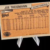 Joe Theismann 1981 Topps Series Mint Card #165