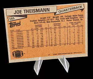 Joe Theismann 1981 Topps Series Mint Card #165