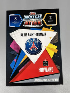 Kylian Mbappe 2020 2021 Topps Match Attax Hat Trick Hero Series Mint Card # HT5