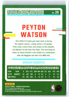 Peyton Watson 2023 2024 Donruss Green Laser Series Mint Card #26
