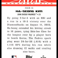 Ha-Seong Kim  2024 Topps 2023 Greatest Hits Series Mint Card #23GH-15