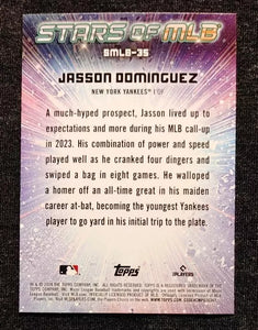 Jasson Dominguez 2024 Topps Stars of the MLB Mint Card #SMLB-35