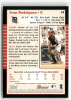Ivan Rodriguez 2005 Bowman Card #49
