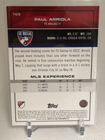 Paul Arriola 2023 Topps MLS Icy White Foil Series Mint Card #103
