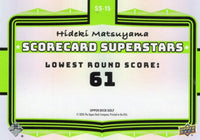 Hideki Matsuyama 2026 Upper Deck Golf Scorecard Superstars  Mint Card #SS-15
