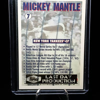 Mickey Mantle 1996 Topps Last Day Production Series Mint Card #7